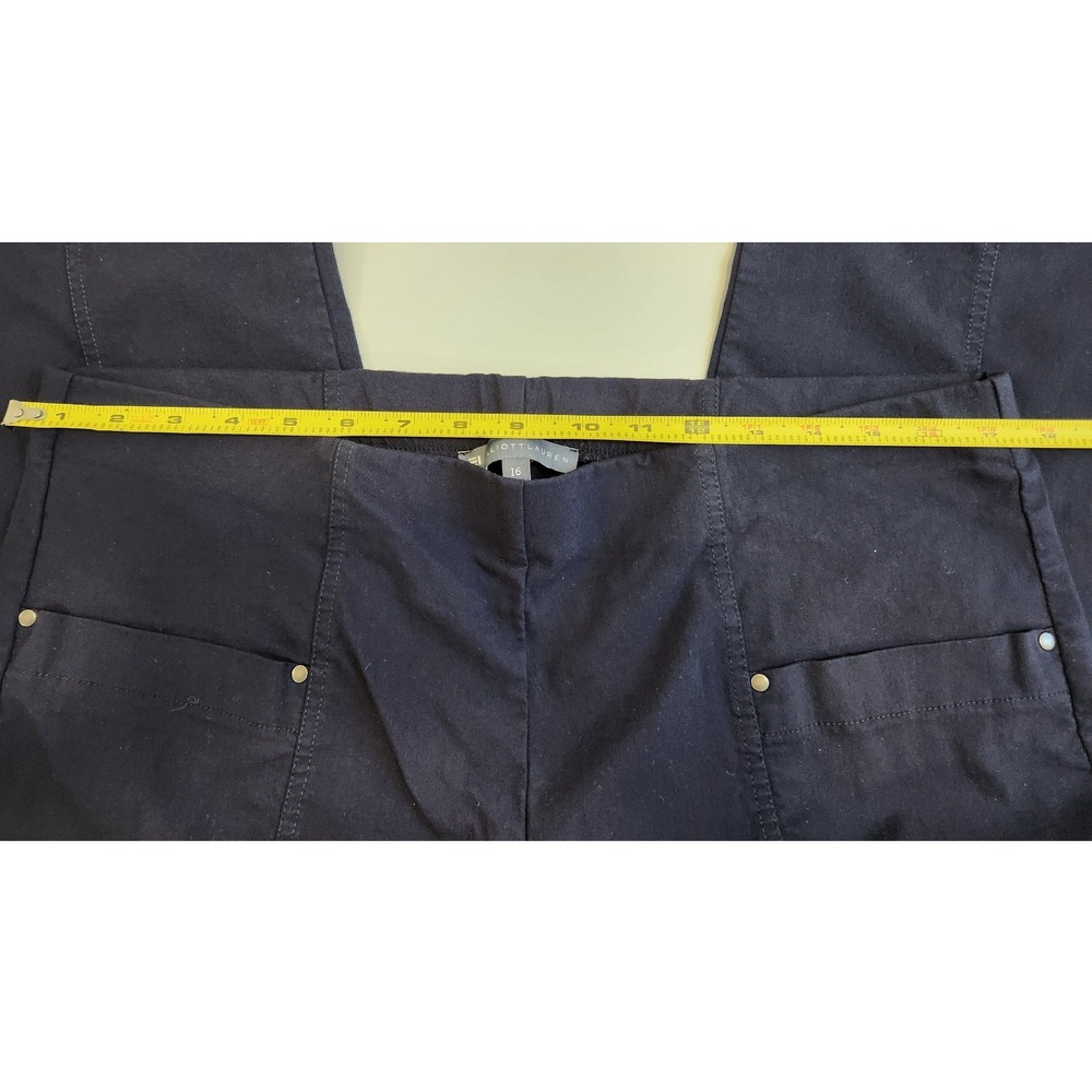 Elliott Lauren Spring 26 Control Stretch Cargo Pants Navy Blue Women Size 16 - Picture 7 of 9